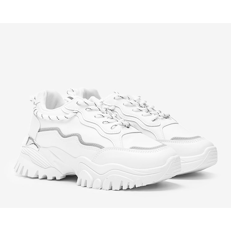 Tênis branco com sola Desiare grossa 1