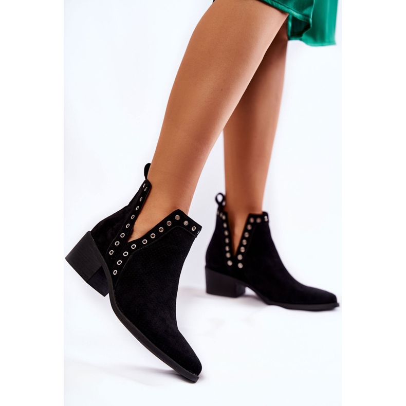 PA1 Botas Black Western Black Openwork preto 1