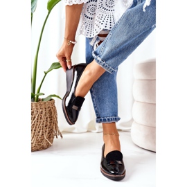 Sapatos Lacados Cunha POTOCKI 12032 Preto 1