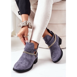 PS1 Botas de camurça com corrente Blue Elvira azul 2 PS1 Botas de camurça com corrente Blue Elvira azul 2