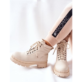 Big Star Botas Timberki Traperki Beżowe Mustgrow bege 1