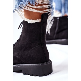 PS1 Botas de camurça com zíper preto belados 1