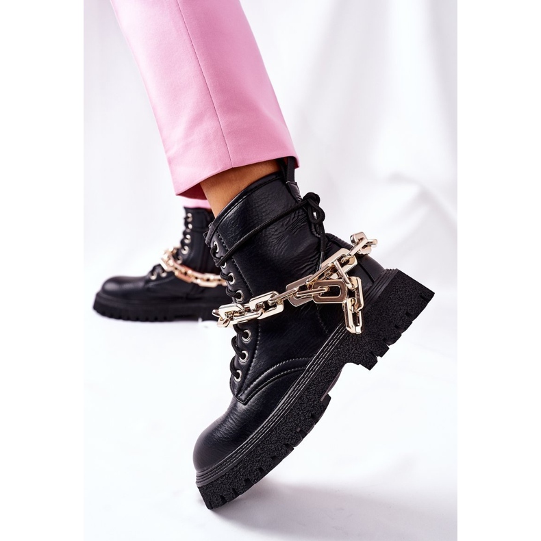 Botas altas e elegantes do Graal preto 2 Botas altas e elegantes do Graal preto 2