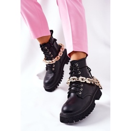 Botas altas e elegantes do Graal preto 1 Botas altas e elegantes do Graal preto 1