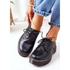 Sapatos Oxford de couro Big Star II274107 preto 2