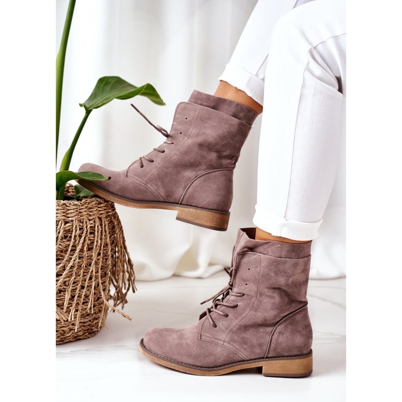 PS1 Botas com dupla haste taupe violetta cinza 1