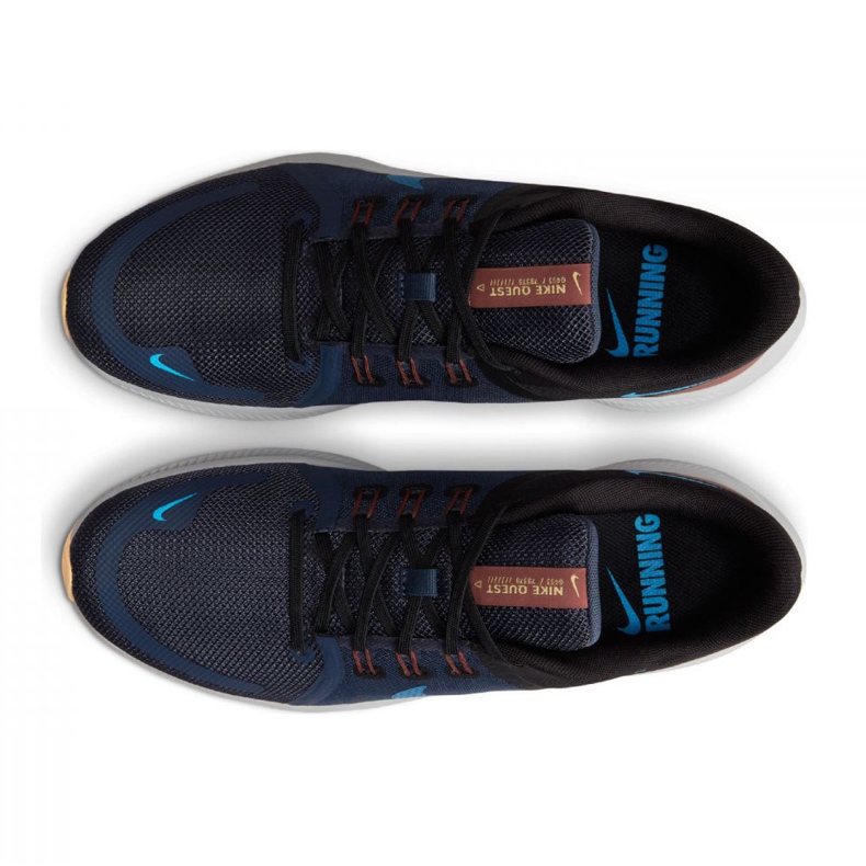 Tênis de corrida Nike Quest 4 M DA1105-400 azul marinho 1