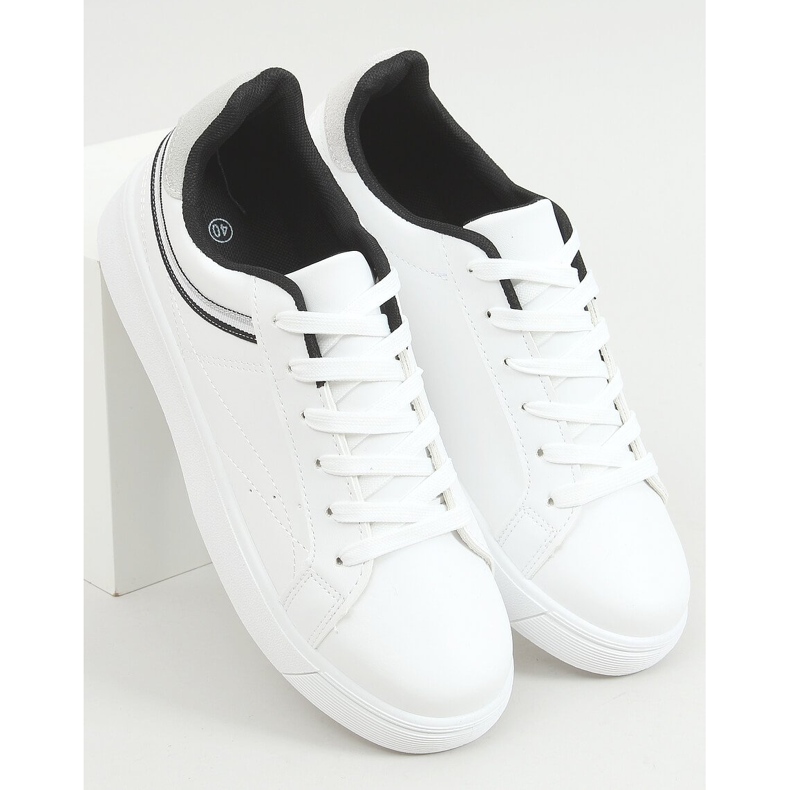Tênis feminino branco B0-686 BRANCO / PRETO 1
