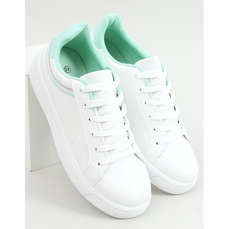 Tênis feminino branco B0-686 BRANCO / VERDE 1