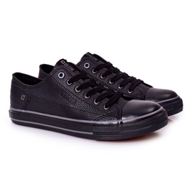 Tênis de couro masculino Big Star II174002 preto 1