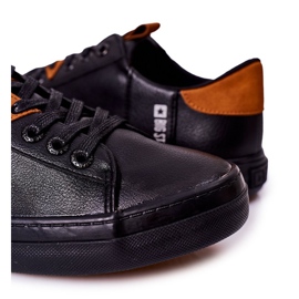 Tênis de couro masculino Big Star GG174026 preto 1