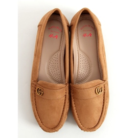 Mocassins para mulheres camelo H8192 Camel marrom 1