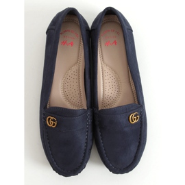 Mocassins azul marinho feminino H8192 Azul 1