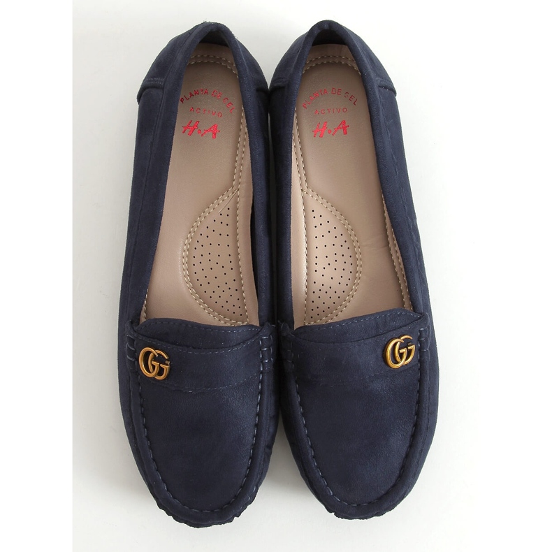 Mocassins azul marinho feminino H8192 Azul azul-marinho 1