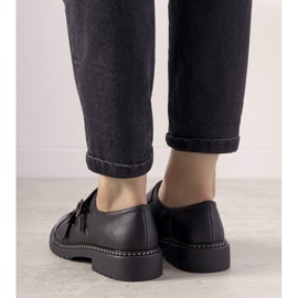 Sapatos deslizantes pretos com tachas GF-FD9 1
