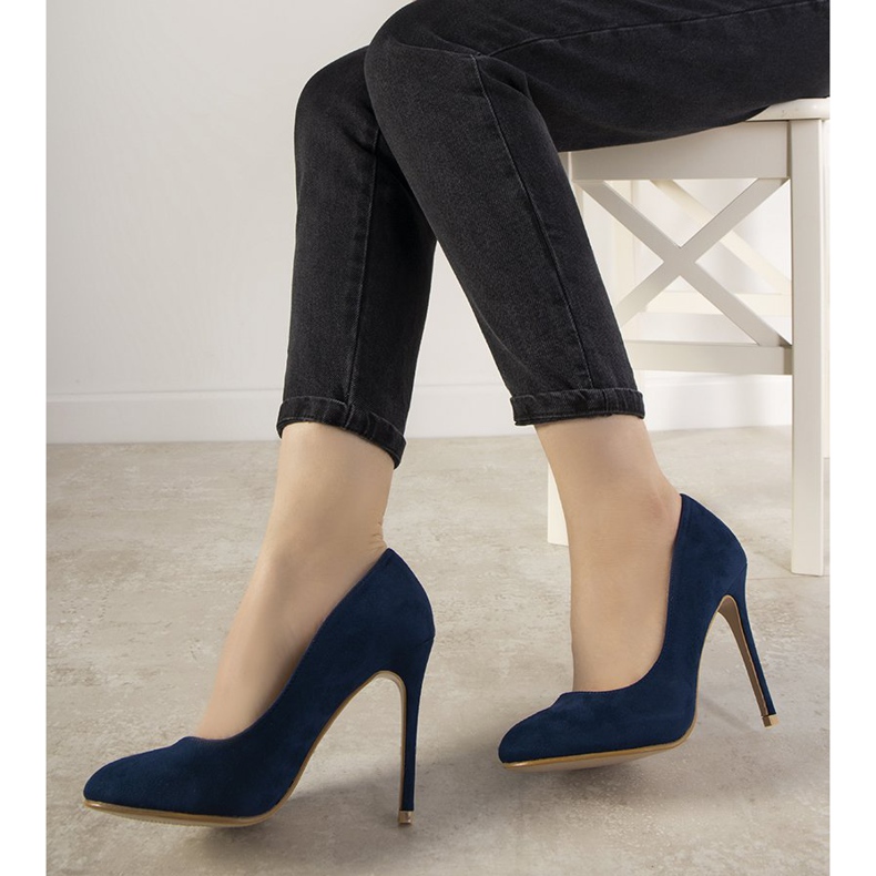 Sapatos azul marinho com salto Dermeno 1 Sapatos azul marinho com salto Dermeno 1