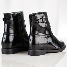 J. Star Botas pretas de tornozelo preto 1