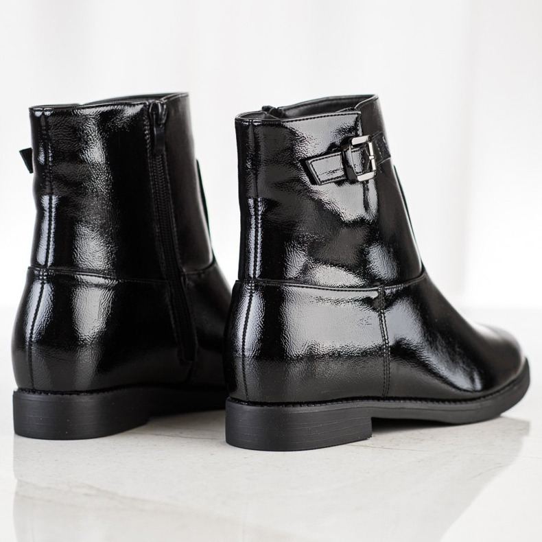 J. Star Botas pretas de tornozelo preto 1
