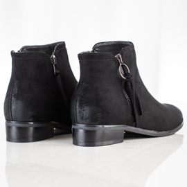 Botas Com Zíper Decorativo VINCEZA preto 1