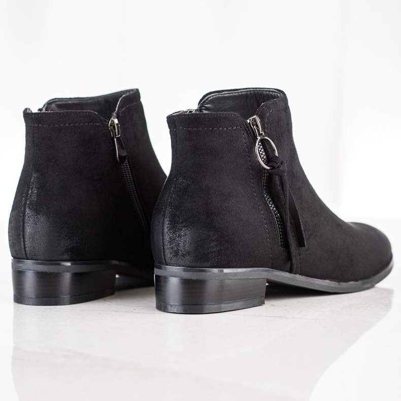 Botas Com Zíper Decorativo VINCEZA preto 1