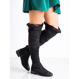M.Daszyński Botas altas casuais preto 1 M.Daszyński Botas altas casuais preto 1