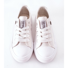 Tênis de couro infantil Big Star FF374300 branco 1