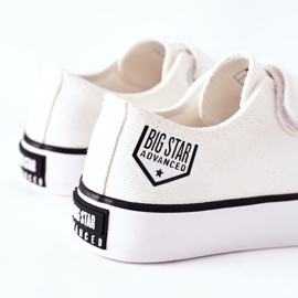 Tênis infantil com velcro Big Star FF374061 branco 2