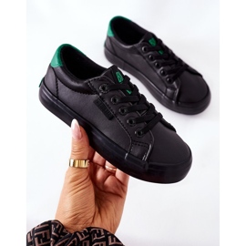 Tênis de couro infantil Big Star DD374147 preto 1