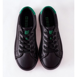 Tênis de couro infantil Big Star DD374147 preto 2