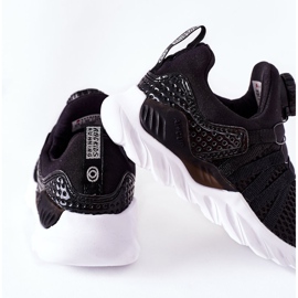 Calçado desportivo infantil com botão ABCKIDS preto 1 Calçado desportivo infantil com botão ABCKIDS preto 1