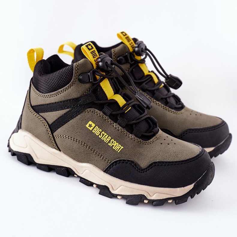 Sapatos de caminhada infantil Big Star GG374047 Khaki verde 2