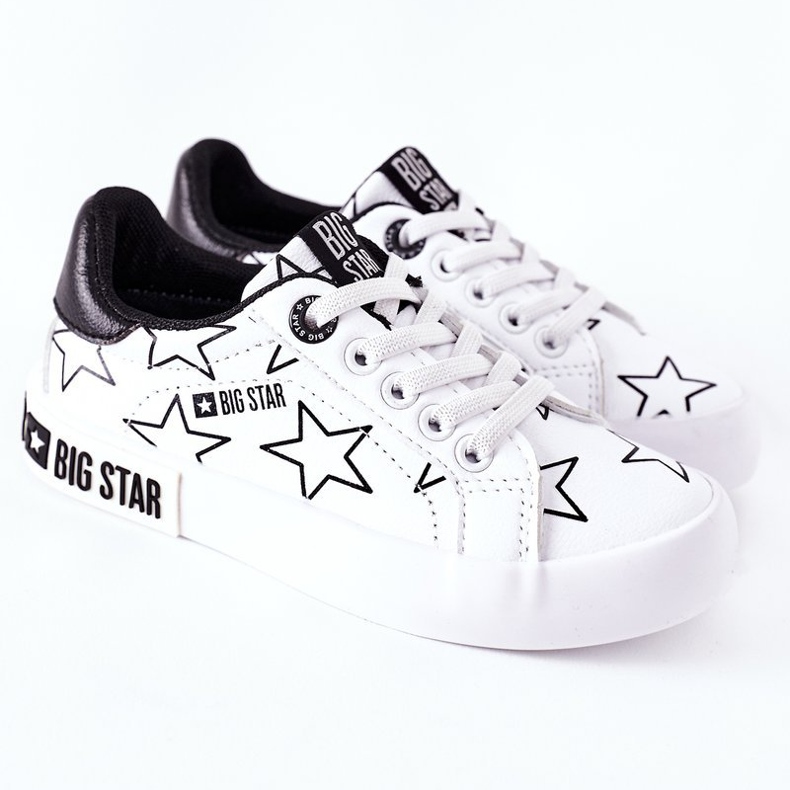 Tênis de couro infantil Big Star II374001 branco 2