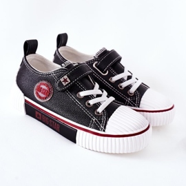 Tênis de couro infantil Big Star II374042 preto 2