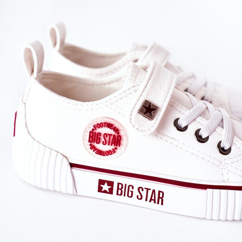 Tênis de couro infantil Big Star II374040 branco 1