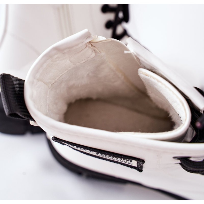 S.Barski Botas isoladas brancas infantis Fincastle branco 1