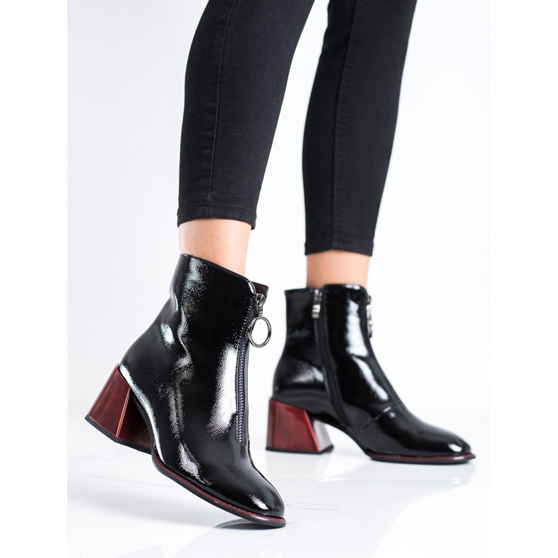 Filippo Botas elegantes com zíper preto 2