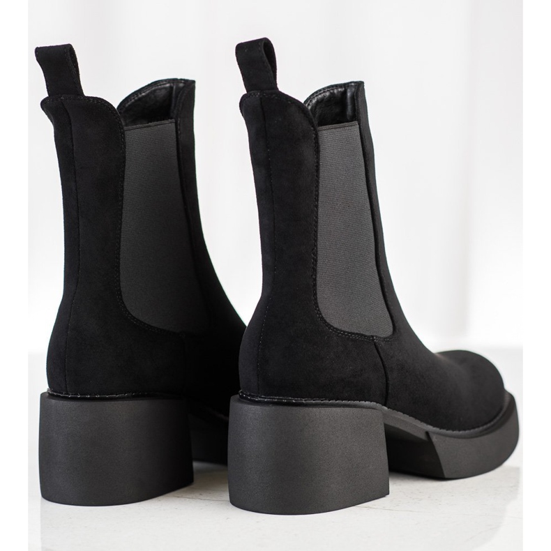 Filippo Botas altas do Chelsea na plataforma preto 1