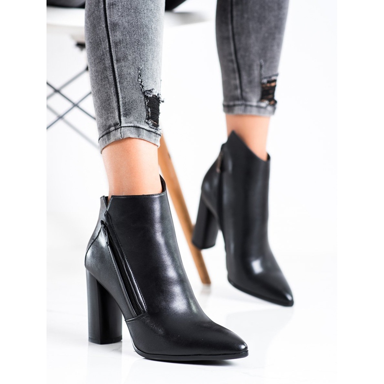 Filippo Botas elegantes no spitz preto 1