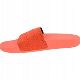 Chinelos Adidas Adilette Slides BY9905 vermelho laranja 1