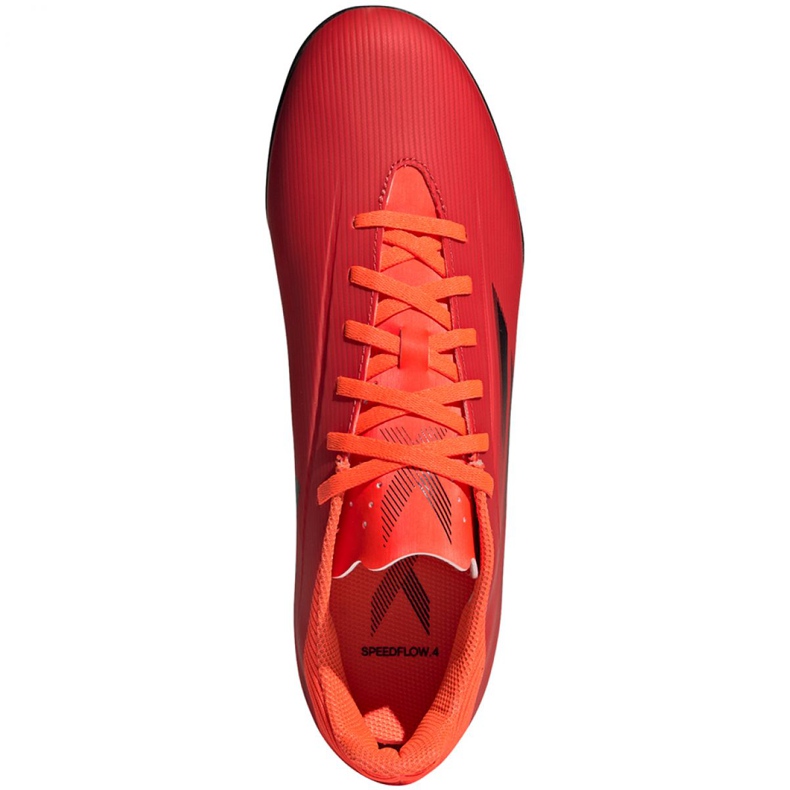 Chuteiras Adidas X Speedflow.4 Tf M FY3336 laranjas e vermelhos 1