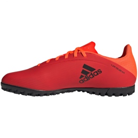 Chuteiras Adidas X Speedflow.4 Tf M FY3336 laranjas e tintos 2