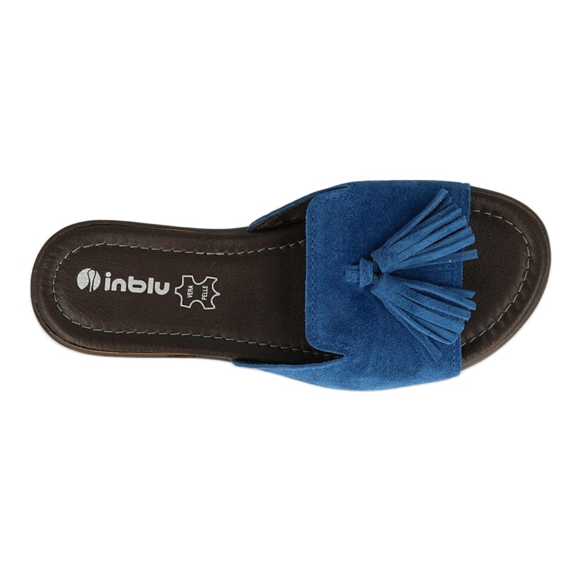 Sapatos femininos chinelos Inblu 158D150 azul 2