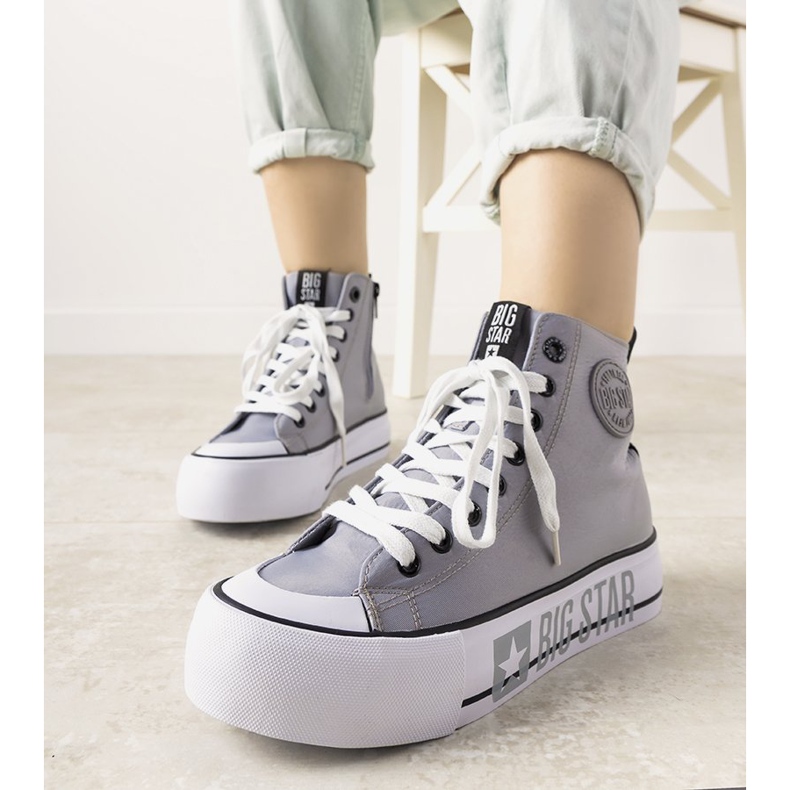 Tênis feminino Grey Big Star da Balvin cinza 1