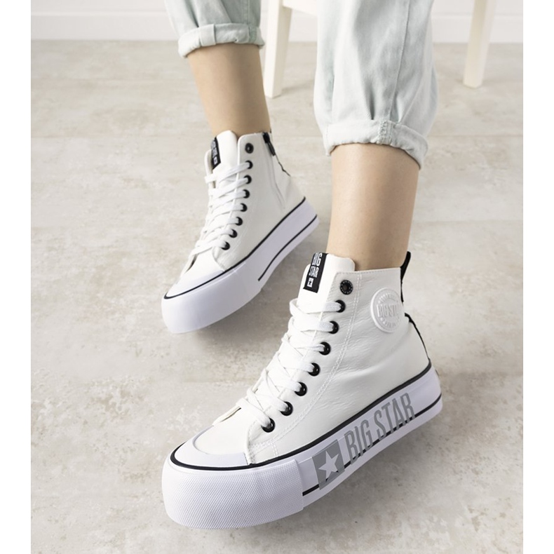 Tênis feminino Big Star da Balvin branco 1