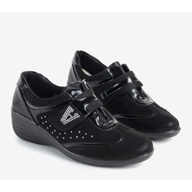 Salto em cunha Merante preto 1