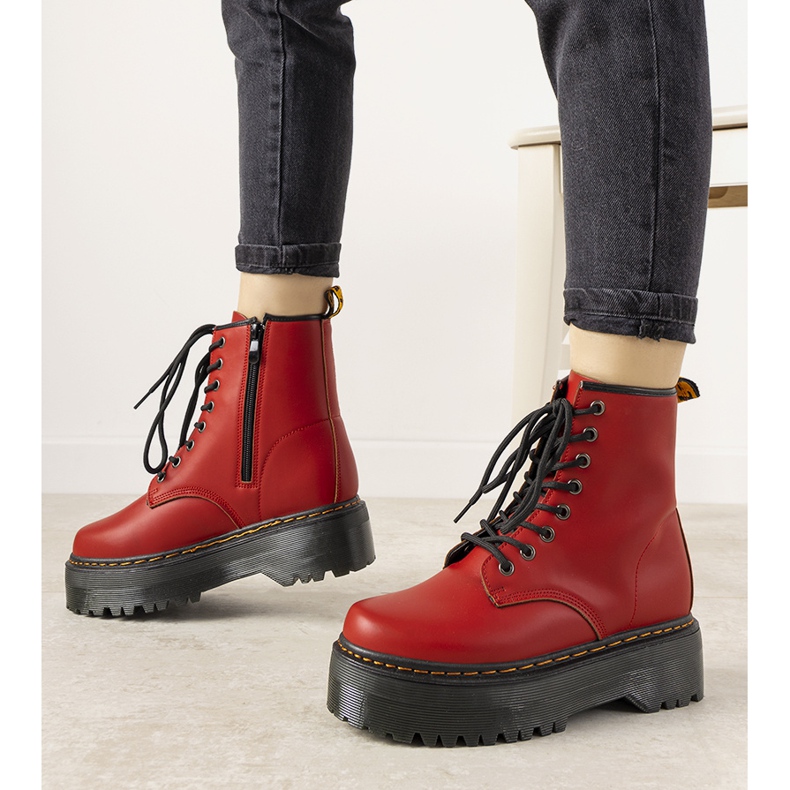 Botas femininas vermelhas Madeline vermelho 1