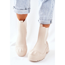 Botas Quentes Bege Botas Jodhpur Tempo Livre 2
