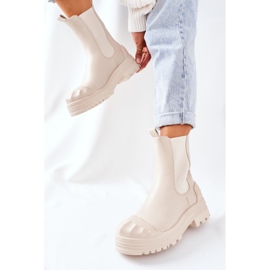Botas Quentes Bege Botas Jodhpur Tempo Livre 1