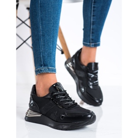 Tênis com glitter VINCEZA preto 1