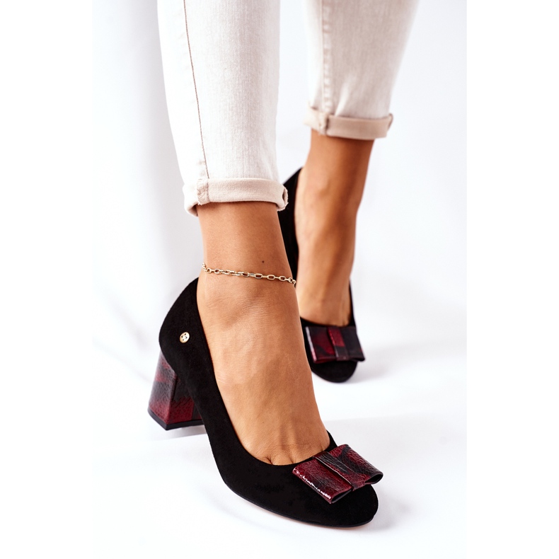 Bombas Femininas Maciejka Suede Preto 3356A-20 / 00-1 2